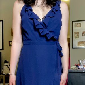 Dark blue dress great for a dance